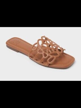 A New Day Fiona Slide Sandals - Beige Size 6.5